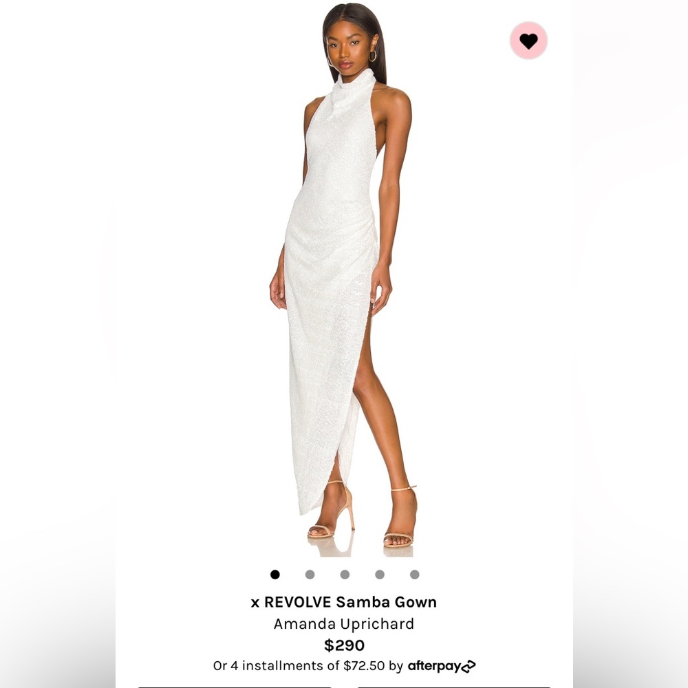 Amanda Uprichard white sequin dress
